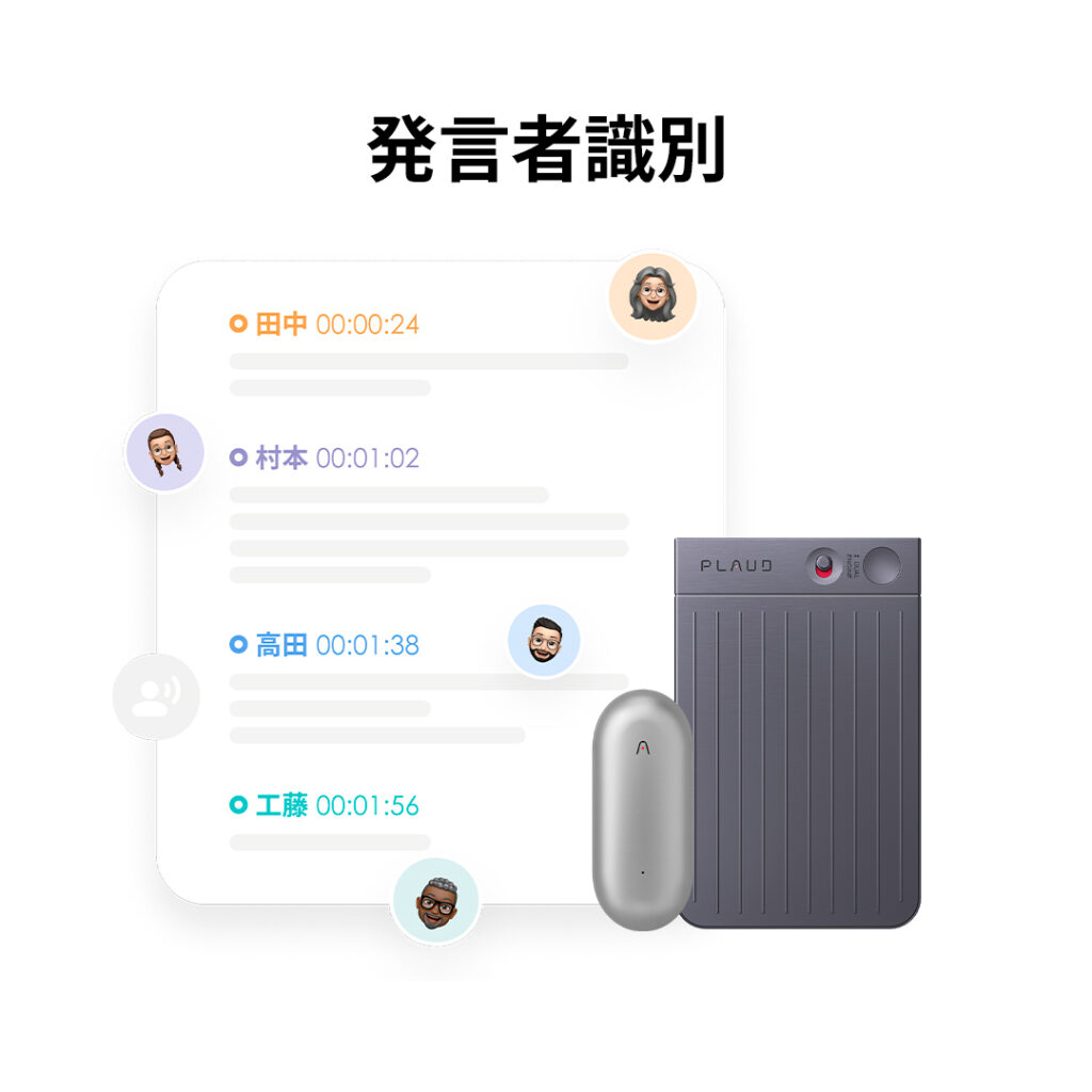 1 拷贝 14 - AIのことなら NEO Tools PLAUD AI 発言者識別機能
